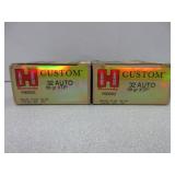 2) Boxes Hornady 32 Auto0 Ammo