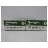 2) Boxes Remington 32 Auto Ammo
