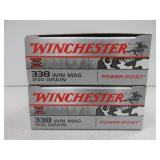 2) Boxes Winchester 338 Win Mag Ammo