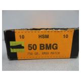 HSM 50 BMG Ammo