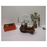 Vintage PEMCO Reel, Hooks, Train, Bell