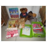 Paper Dolls, Bears, Books, Craft Supplies, Bank