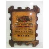 Locomotive Poster on Wood