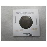 1876 Seated Liberty Quarter