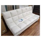 White Leather Futon