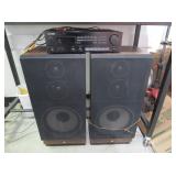 Pioneer SX-225 Receiver, 2) Speakers
