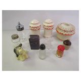 Made in Japan Floral Jar, Salt and Pepper Shakers,