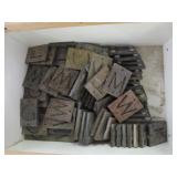 Decorative Stone Slabs with Letter Carvings