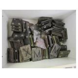 Decorative Stone Slabs with Letter Carvings