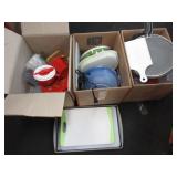 Baking Pans, Cutting Boards, Salad Spinner, Bowls,