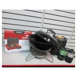 Camp Chef Butane Stove, Weber Grill, Coleman