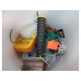 Fishing Lures, Hooks, Cases, Rope, Bucket