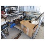 Cart With Contents, Tools, Animal Trap, Crutches,