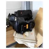 Small Carryall Bag, Larger Rolling Leather Bag,