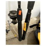 2) Fishing Poles, One with Reel, One Without