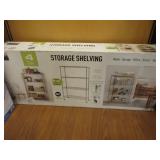 4 Tier Wire Storage Shelving