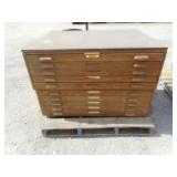 Stackable Wooden Map Cabinet