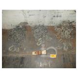 3) Sets Tow Chains, 1) Metal Tow Hook