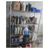 Contents Of Shelves, 2) Gas Cans, Brake Cleaner