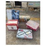 Christmas Lot: Tree, Race Track, Glass Present,