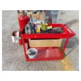 Rolling Red Tool Cart