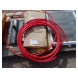 Red Plastic Hose and Siding Components