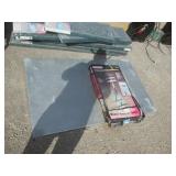 Shutters, Sheet of Metal, and Roller Stand