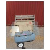 Speedaire Air Compressor and Glass Sheets