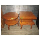 2) Wood End Tables