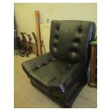 Plush Tufted Chair.