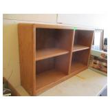Sturdy Four Compartment Wood Shelf.