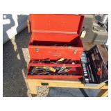 Tool Box w/ Sockets, End Wrenches, Nut Drivers