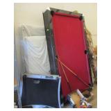 Combination Billiard/Air Hockey Table. Pool Balls