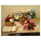 Large Assortment Plastic Flowers. Mini Bubbles.