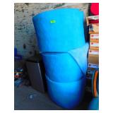3) Large Rolls of Blue Quilting Backing
