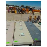 Cream Metal Four Drawer File Cabinet