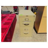 2) Drawer Metal File Cabinet