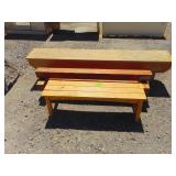 3) Wooden Bench/Stands