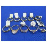 Ten Size 6 Ladies Rings