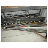 Assortment Of Curtain Rods, Ice Scraper