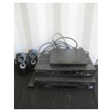 DVD Player, VHS & Speakers