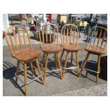 4) Swivel Bar Stools