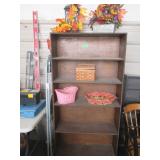 Wood Shelf,  Baskets & Decor