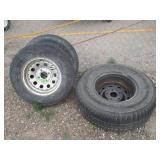 3) Tires With Rims
