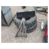 2) Tires, Auto Pipes, Road Triangles