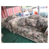 Floral Couch and Loveseat