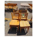 4) Wood Chairs