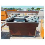 Warming Table with Approx. 28 Aluminum Sheet Pans