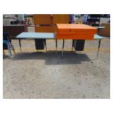 2) Tables and 2) Wood Storage Boxes