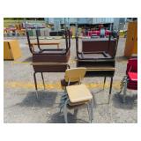 4) Desks and 4) Chairs